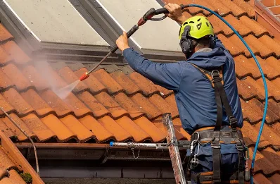 Démoussage et hydrofuge de toiture à Corbère